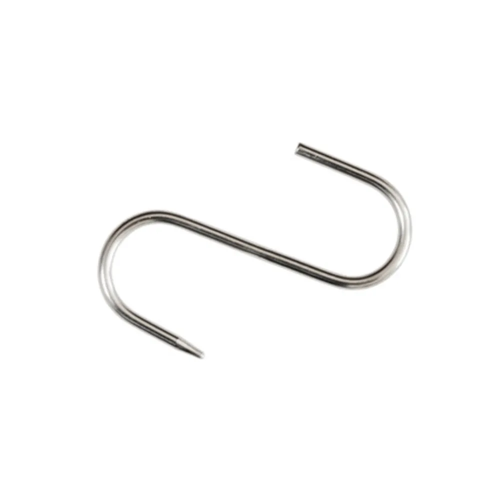 GANCIO INOX P/MACELLAIO 140 X 6 MM* (10 GANCIO INOX P/MACELLAIO 140 X 6 MM* (10