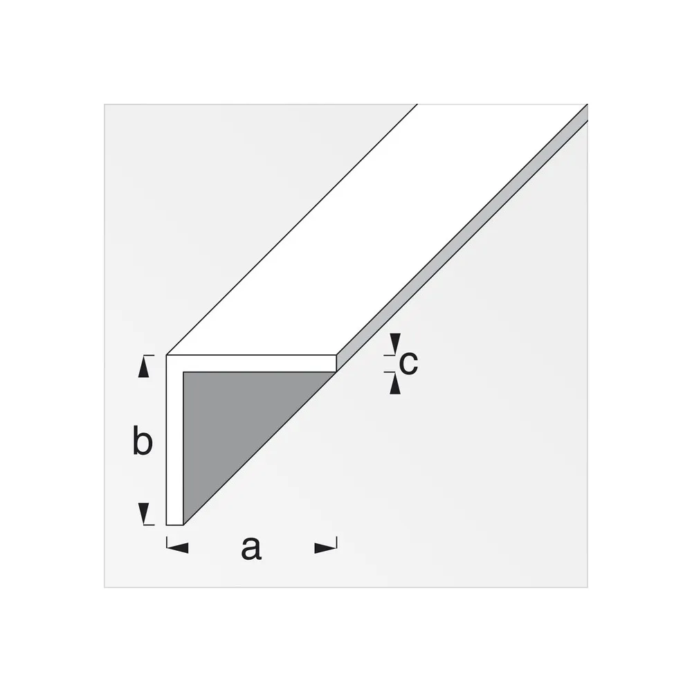 PROFILO BIANCO H.200 CM ANGOLARE 25X25X1 MM (5 PROFILO BIANCO H.200 CM ANGOLARE 25X25X1 MM (5