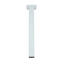 PIEDINO ACCIAIO D. 30 X H 300 MM BIANCO (4