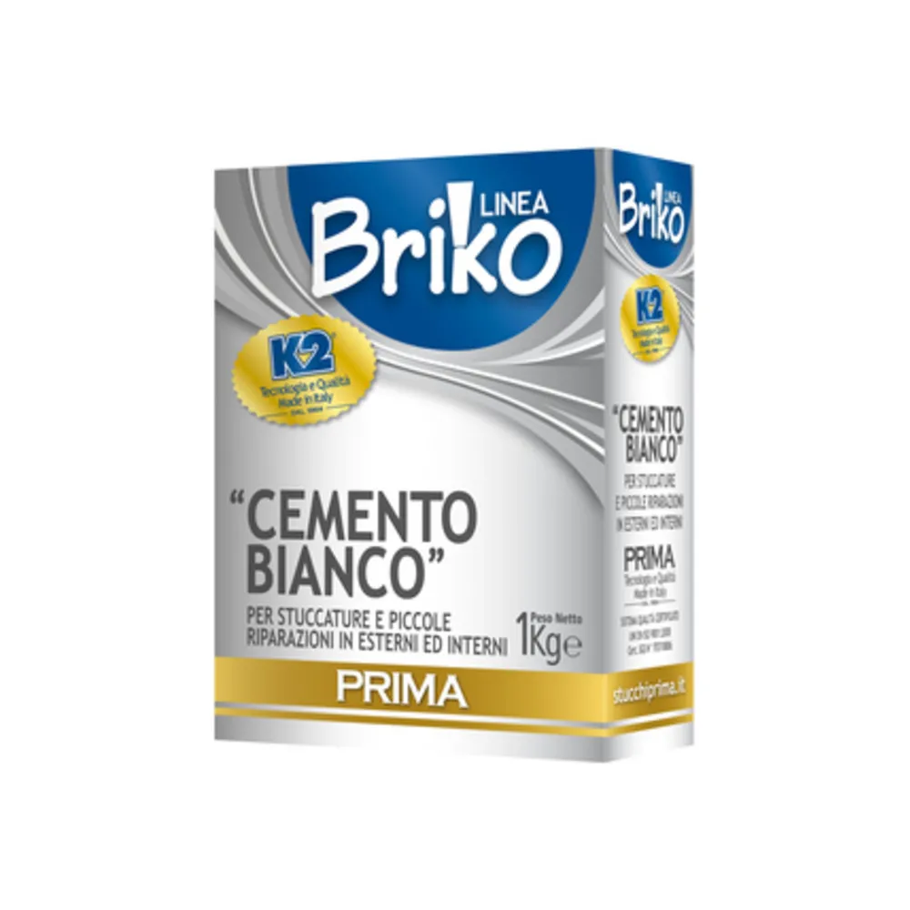 LINEA BRIKO CEMENTO BIANCO DA  1 KG (12
