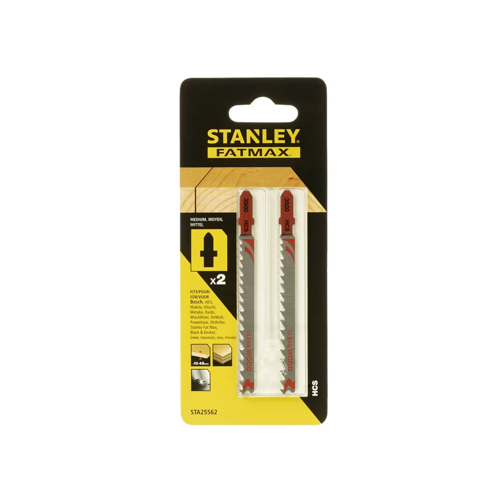 PIRANHA STANLEY STA25562 (X25562) 2 LAME LEGNO T/MEDIO ATT. A T