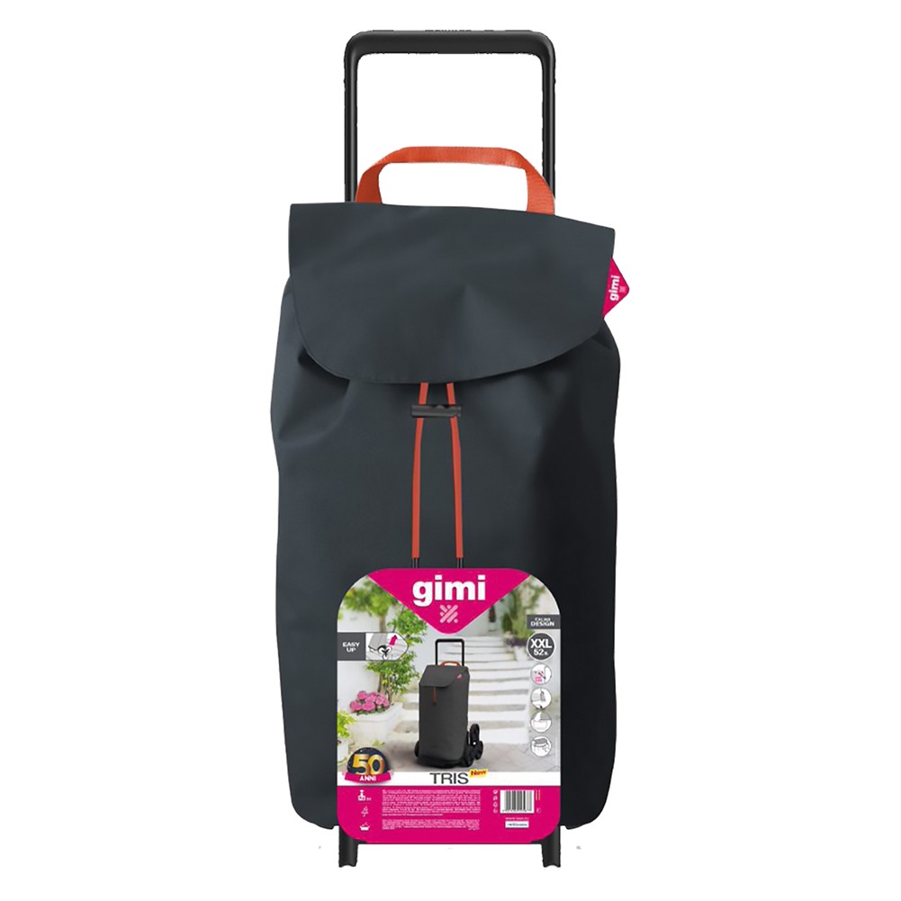 TROLLEY PORTASPESA 'TRIS' colore grey eboni