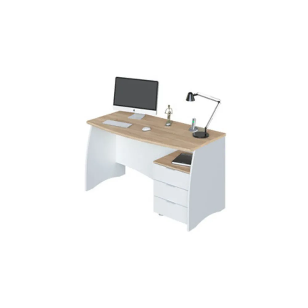 KIT SCRIVANIA ESTIL C/CASSETTIERA 136X67X74 ROV. B.CO KIT SCRIVANIA ESTIL C/CASSETTIERA 136X67X74 ROV. B.CO
