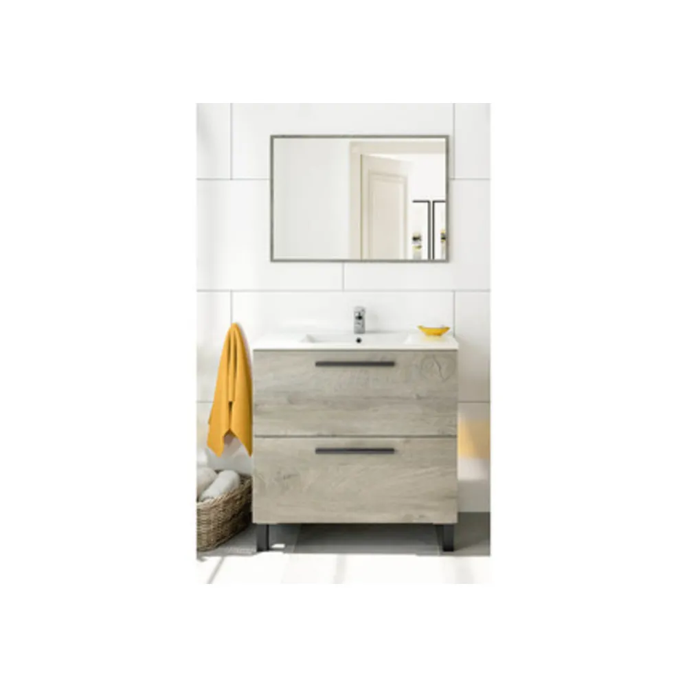 KIT MOBILE BAGNO ATHENA 2 CASSETTI 80 ROVERE ALASKA