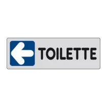 ETICHETTA ADESIVA 150X50 TOILETTE (SX) (10