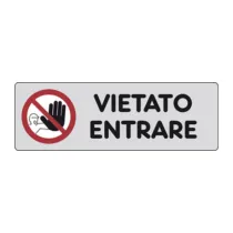 ETICHETTA ADESIVA 150X50 VIETATO ENTRARE (10