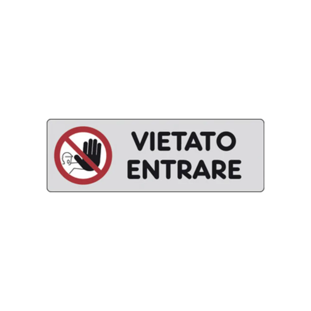 ETICHETTA ADESIVA 150X50 VIETATO ENTRARE (10 ETICHETTA ADESIVA 150X50 VIETATO ENTRARE (10