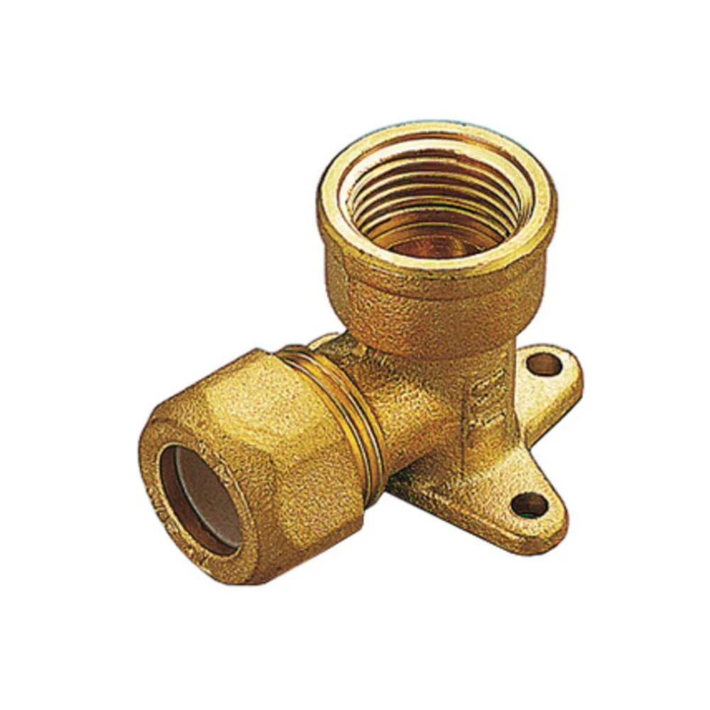 GOMITO OTTONE FLANGIATO BICONO F/GAS 14X1/2 (10 GOMITO OTTONE FLANGIATO BICONO F/GAS 14X1/2 (10