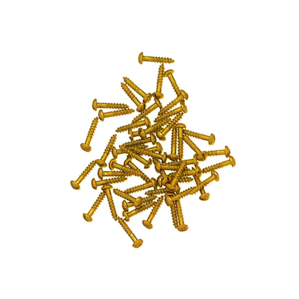 VITI TESTA BOMBATA FERRO OTTONATO 2X10 MM VITI TESTA BOMBATA FERRO OTTONATO 2X10 MM