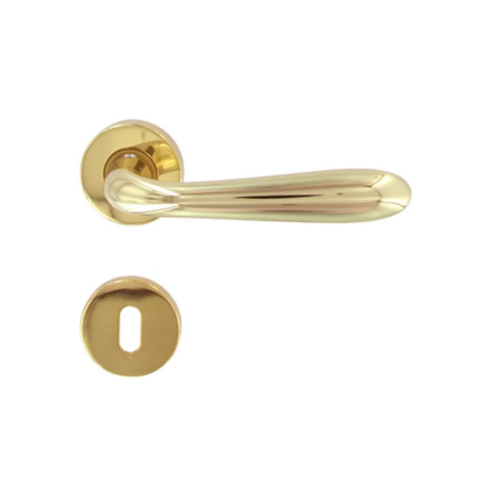 MANIGLIA GOCCIA ART.M82 C/BOCCHETTA ORO LUCIDO