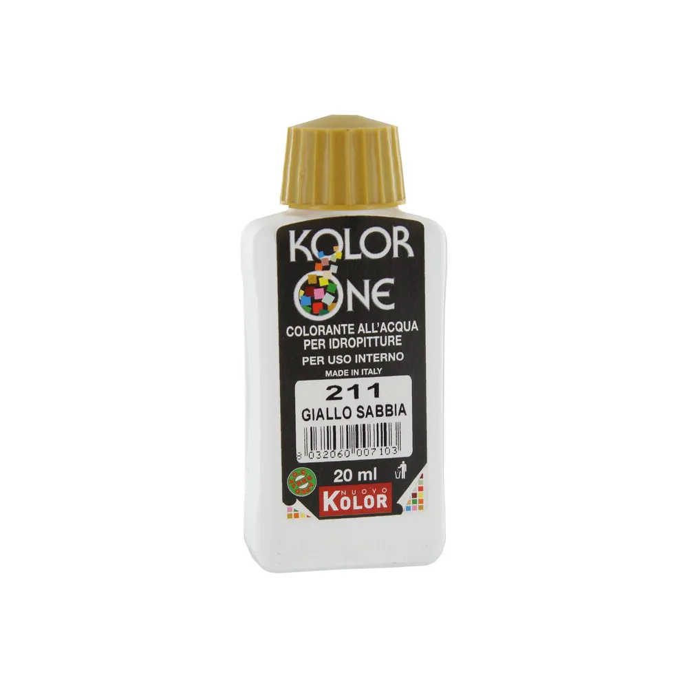 COLORANTE KOLOR ONE 20 ML GIALLO SABBIA 211 (12 COLORANTE KOLOR ONE 20 ML GIALLO SABBIA 211 (12