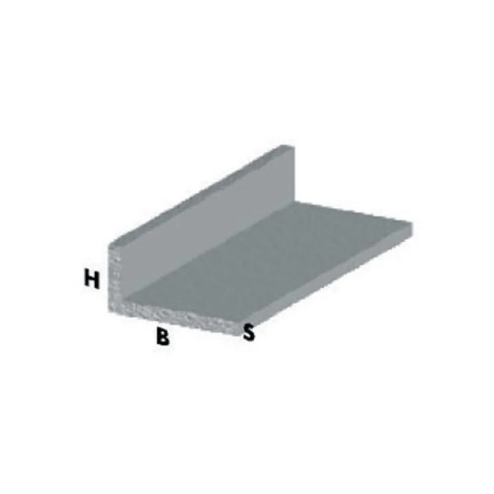 PROFILO ARGENTO H.200 CM ELLE 30X15X1 MM* (5