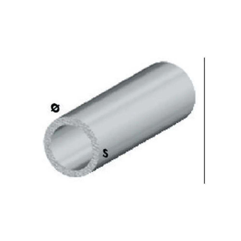 PROFILO ARGENTO H.200 CM TUBO TONDO 16X1 MM* (5