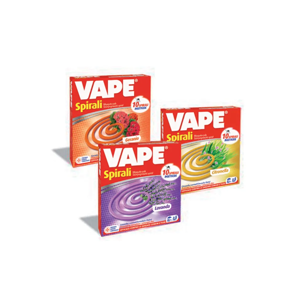 ANTIZANZARE VAPE SPIRALI PROFUMATE 10 PZ (24 ANTIZANZARE VAPE SPIRALI PROFUMATE 10 PZ (24
