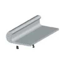 PROFILO ARGENTO H.100 CM UNGHIETTA 25X1 MM** (5