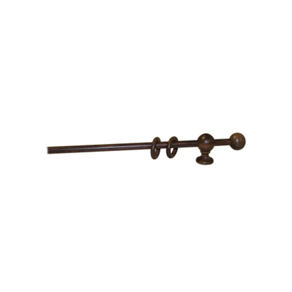 BASTONE LEGNO A STRAPPO D 23 NOCE 200CM C/SUPP. BASTONE LEGNO A STRAPPO D 23 NOCE 200CM C/SUPP.