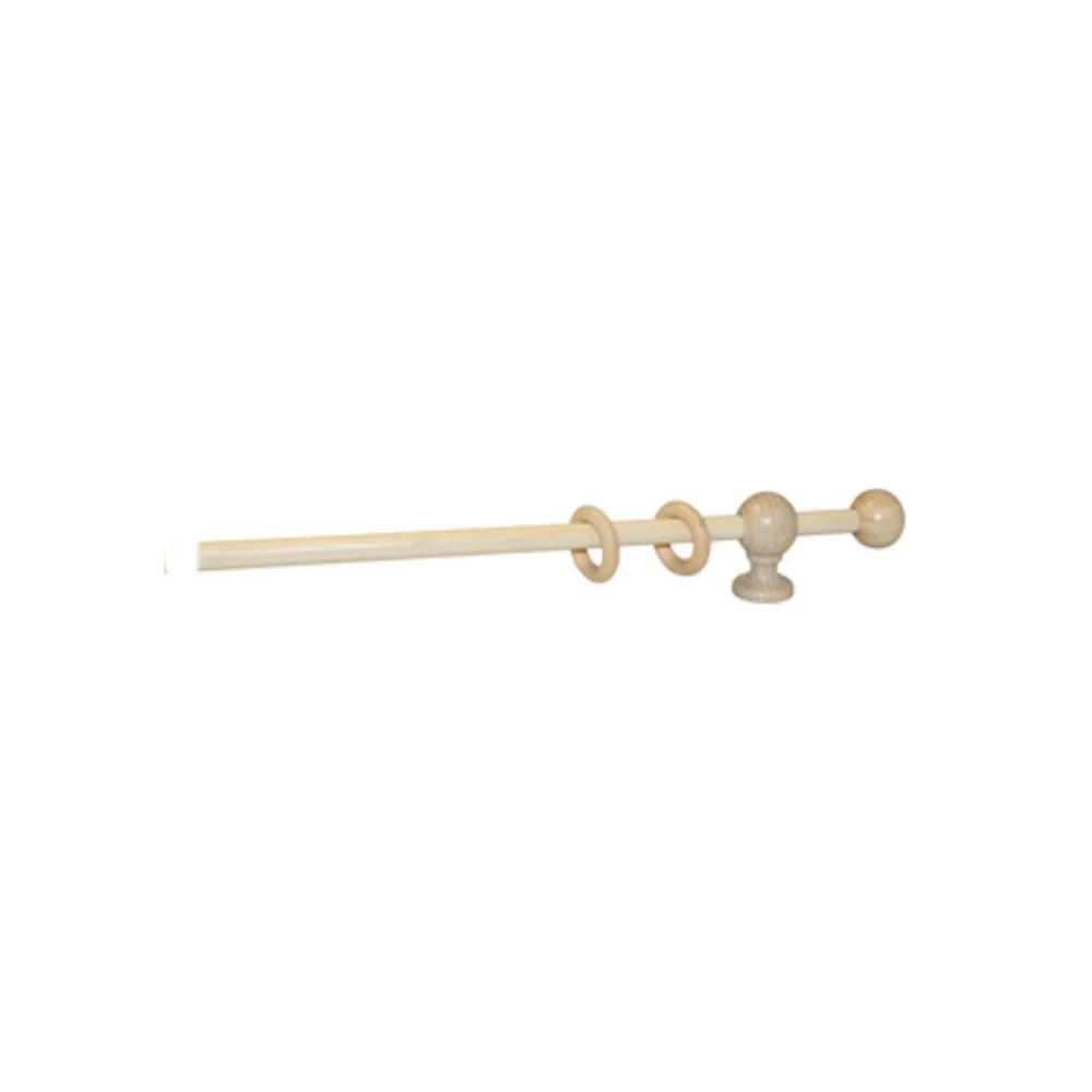 BASTONE LEGNO A STRAPPO D 23 NATUR. 140CM C/SUPP.