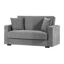 DIVANO 2 POSTI C/CASSETTONE NORA YOUNG LIGHT GRAY 108