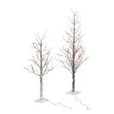 ALBERO TRONCO E RAMI INNEVATI CON LUCI LED h. 150 cm - 186 luci led