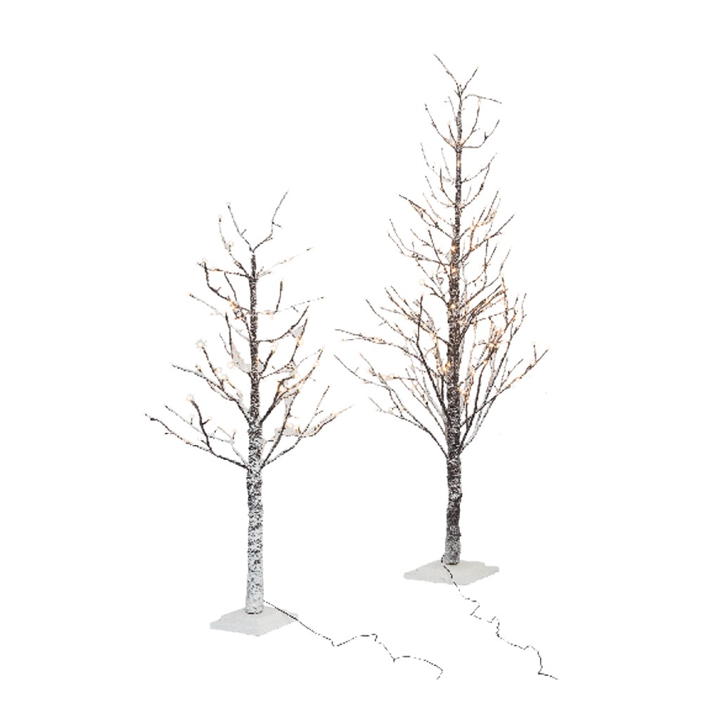 ALBERO TRONCO E RAMI INNEVATI CON LUCI LED h. 210 cm - 306 luci led