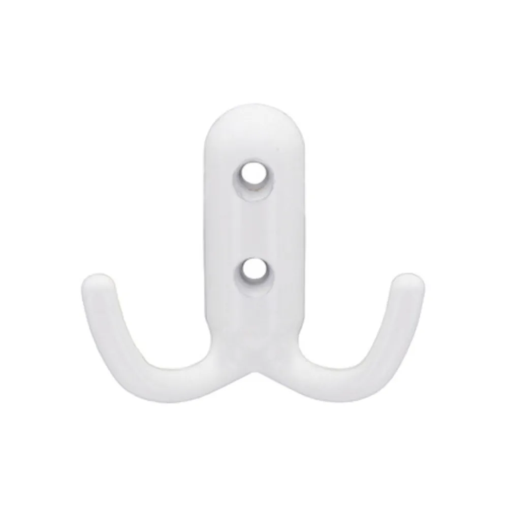 APPENDIABITI A 2 GANCI 45X45 MM BIANCO LUCIDO (30