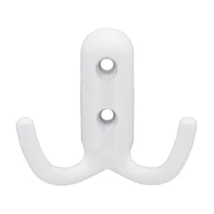 APPENDIABITI A 2 GANCI 45X45 MM BIANCO LUCIDO (30
