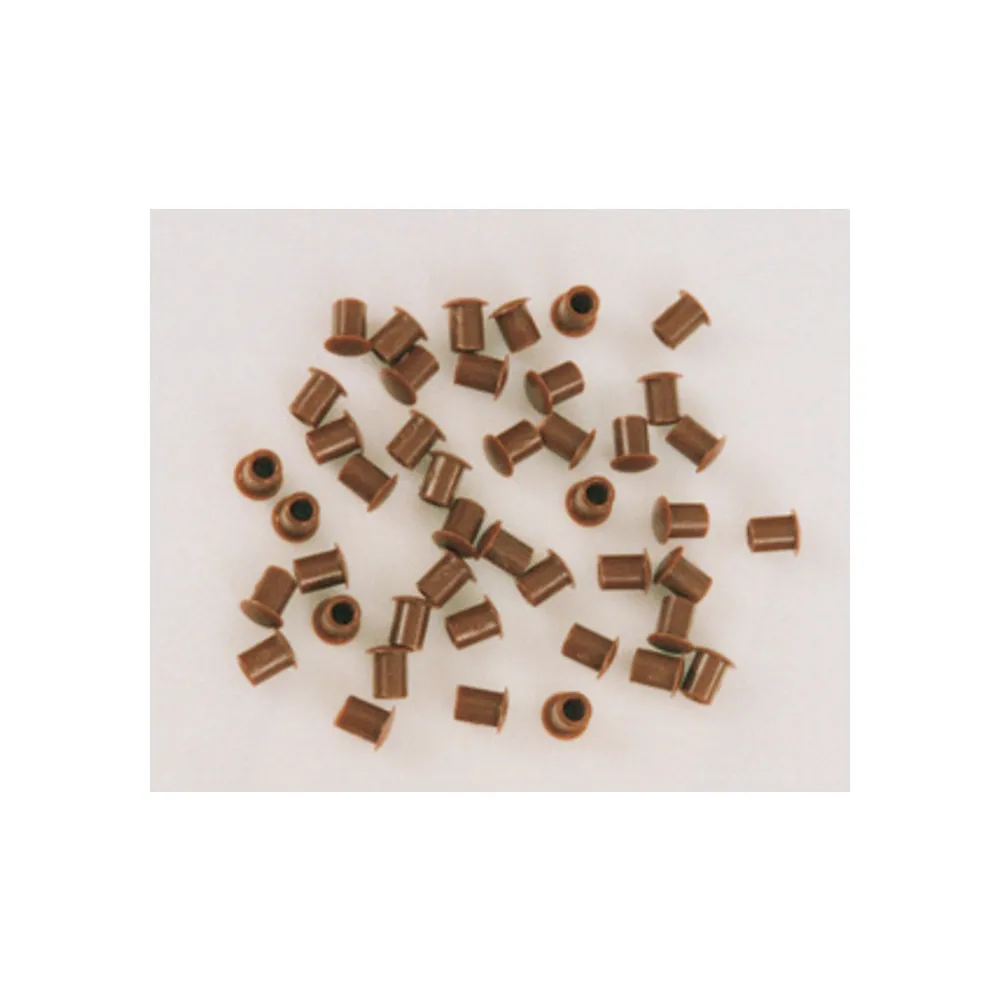COPRIFORO PLASTICA MARRONE D 6 MM* (1000