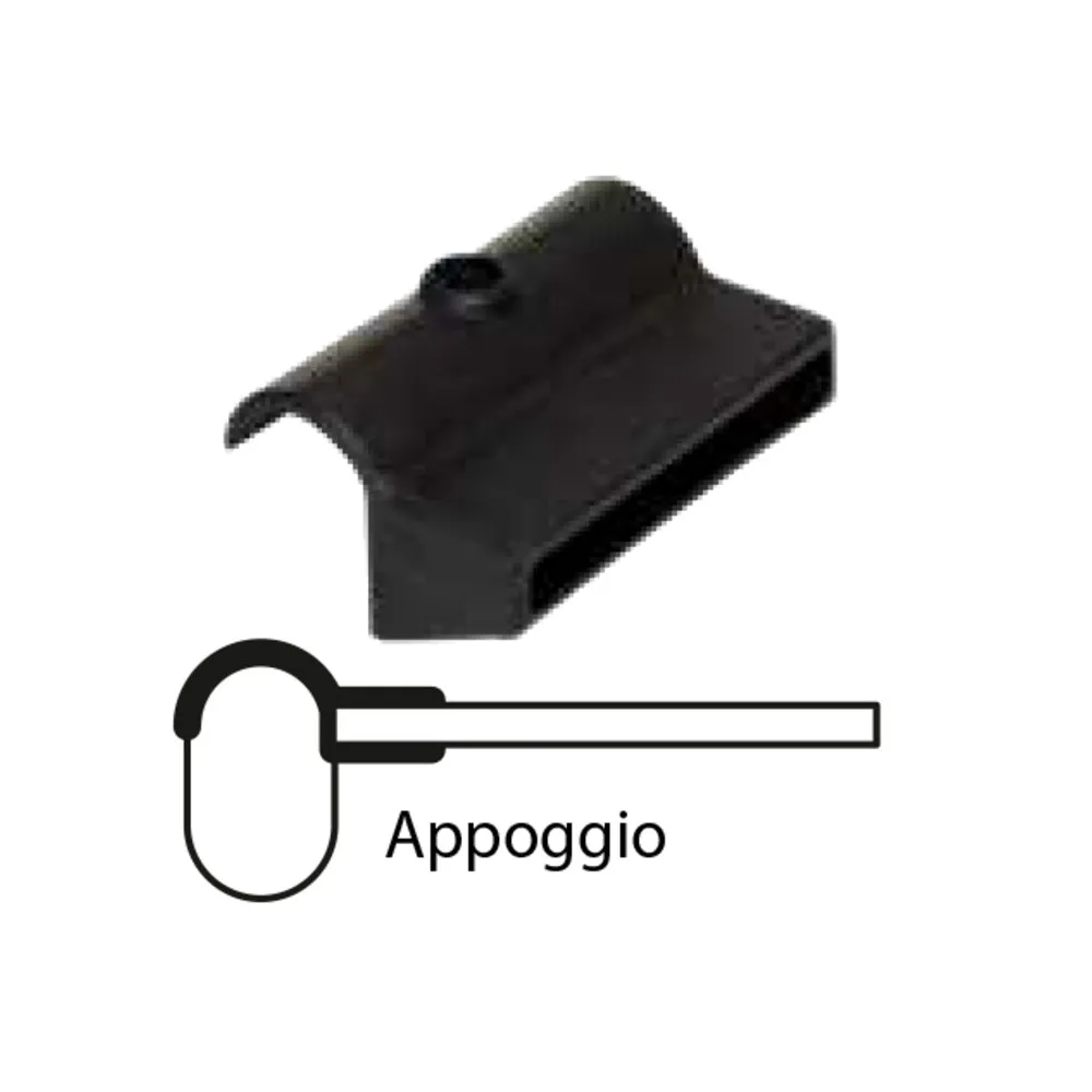 SUPPORTO AD APPOGGIO IN PVC P/ASTA ORTOPEDICA (10