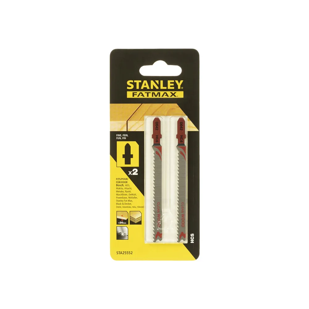 PIRANHA STANLEY STA25552 (X25552) 2 LAME LEGNO T/FINE ATT. A T