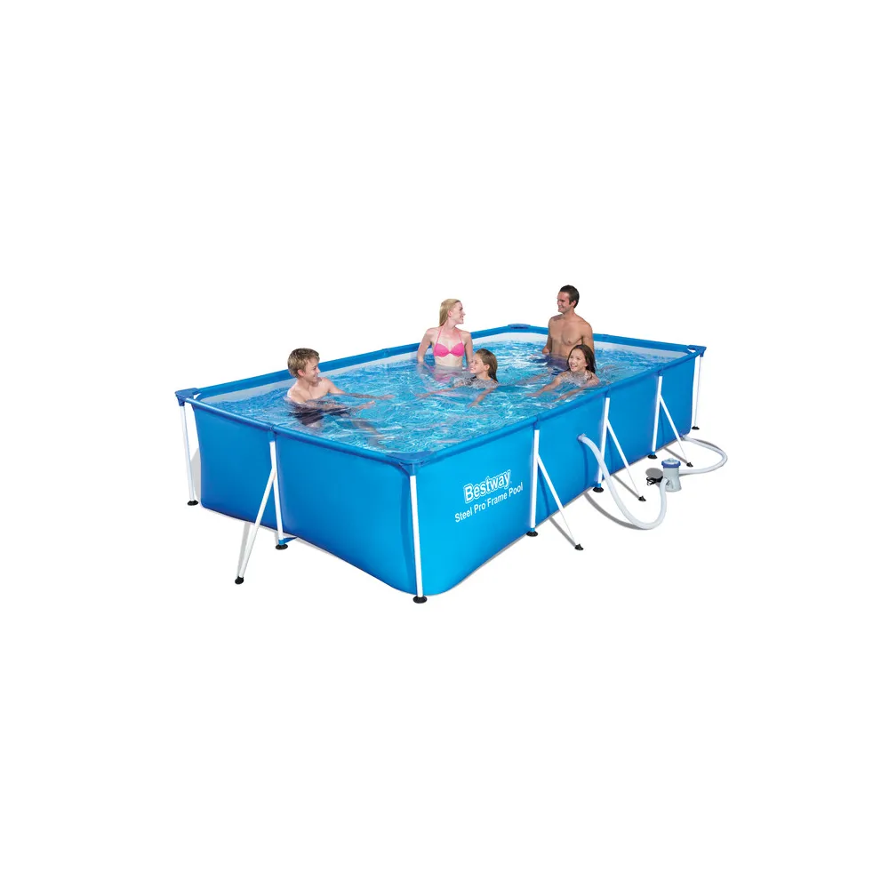 PISCINA C/TELAIO E POMPA 400X211XH81 CM 56424 PISCINA C/TELAIO E POMPA 400X211XH81 CM 56424