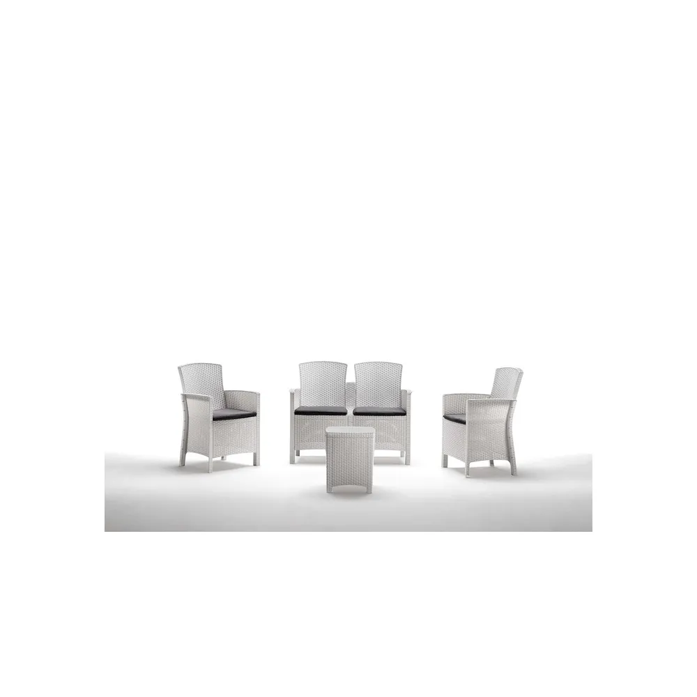 SALOTTO LIDO RESINA 4 PZ BIANCO SALOTTO LIDO RESINA 4 PZ BIANCO