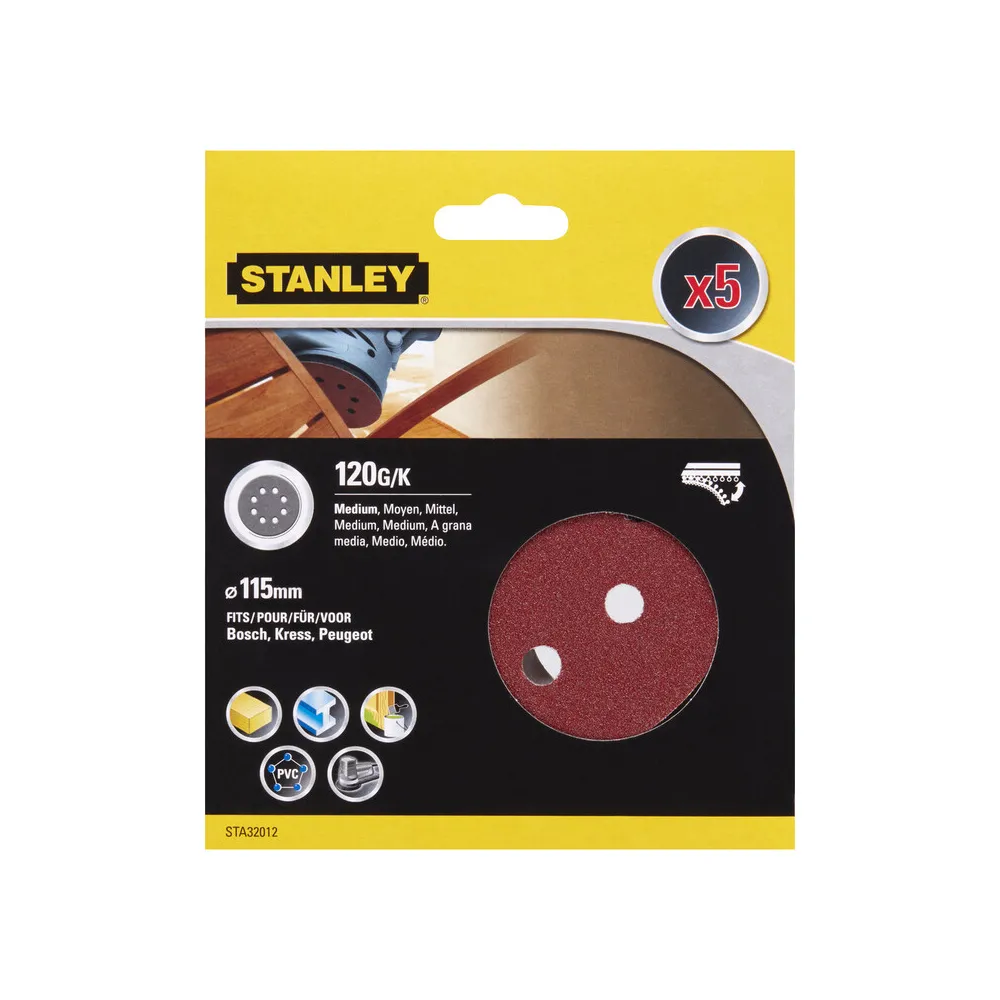PIRANHA STANLEY STA32012 (X32012) 5 DISCHI VEL. ROT ORB 115 GR.120