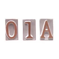 NUMERO CIVICO 5 IN TERRACOTTA 5X9 CM (10