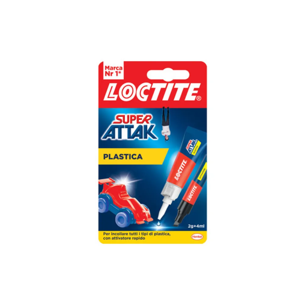 ADESIVO SUPER ATTAK PLASTICA 2G+4ML