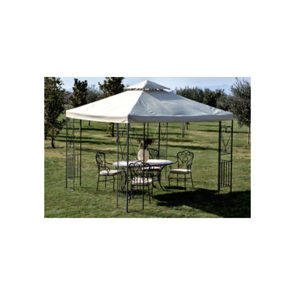 C GAZEBO ACCIAIO DECOR 300X300CM ECRU ALGERI C GAZEBO ACCIAIO DECOR 300X300CM ECRU ALGERI