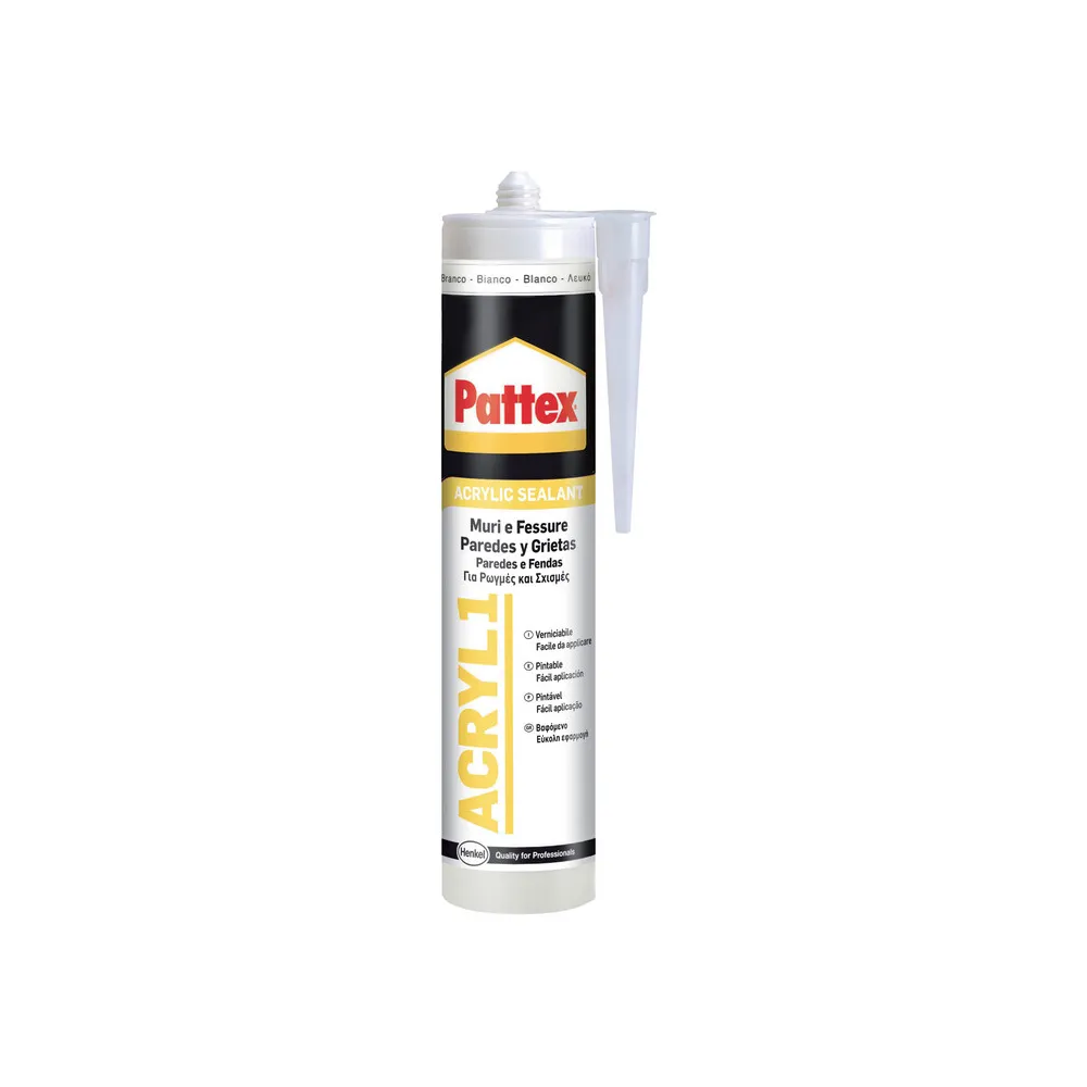 PATTEX ACRIL-ONE BIANCO 300 ML CARTUCCIA (25 PATTEX ACRIL-ONE BIANCO 300 ML CARTUCCIA (25