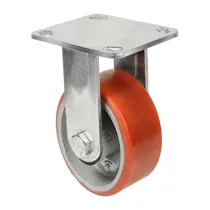 RUOTA POLIURETANO D 125X32 PIASTRA FISSA EXPORT