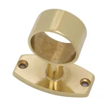 PASSANTE TUBO CORRIMANO OTTONE LUCIDO D 25 MM** (5
