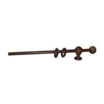 BASTONE LEGNO A STRAPPO D 11 NOCE  80CM C/SUPP.