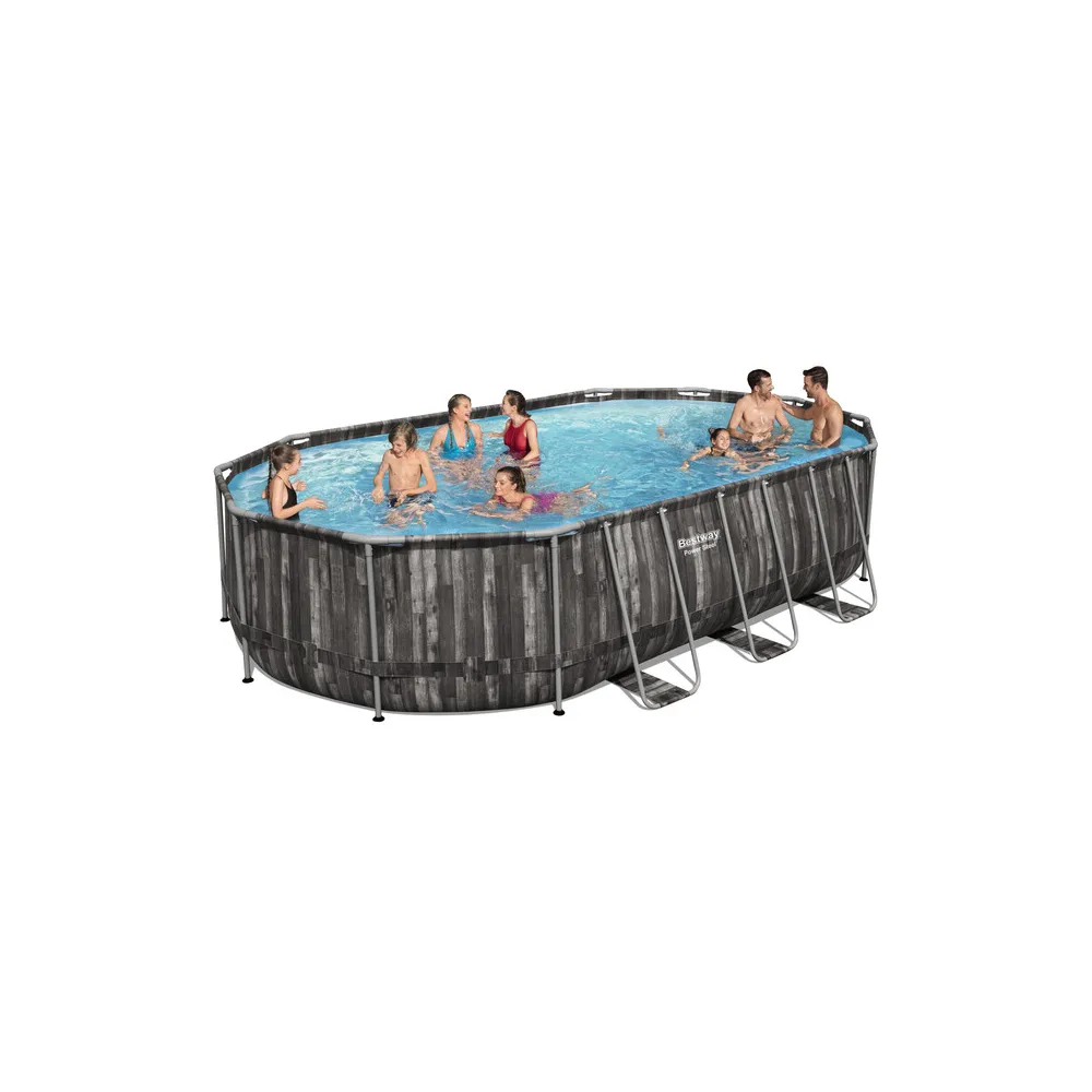 PISCINA C/TELAIO OVALE COM.610X366X122H 5611R PISCINA C/TELAIO OVALE COM.610X366X122H 5611R