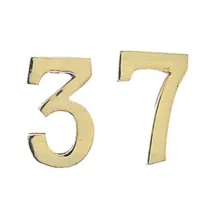 NUMERO CIVICO 0 IN OTTONE 100 MM (10
