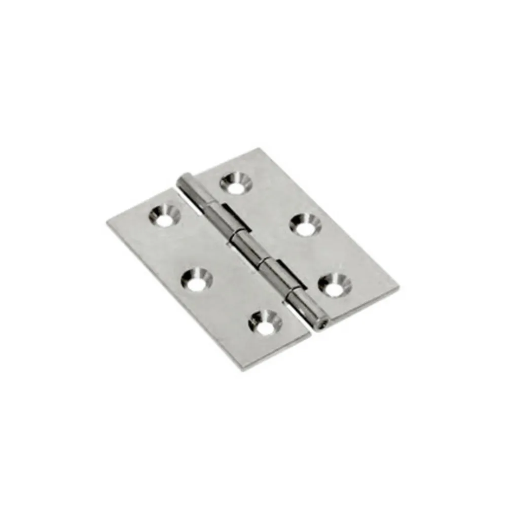 CERNIERA FRESATA PIANA NICHEL SATIN 60X50 MM (24 CERNIERA FRESATA PIANA NICHEL SATIN 60X50 MM (24