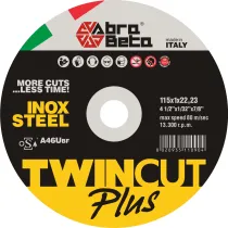 ABRABETA DISCO P/FERRO TWIN CUT PLUS 115X1