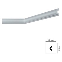 CORNICE DECORATIVA PER SOFFITTO mod. I745 - mm 17 x  40