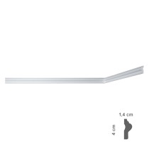 CORNICE DECORATIVA PER SOFFITTO mod. I709 - mm 14 x  40