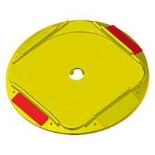 BASETTA INCAVO TONDO CON CATARIFRANGENTE cm 21