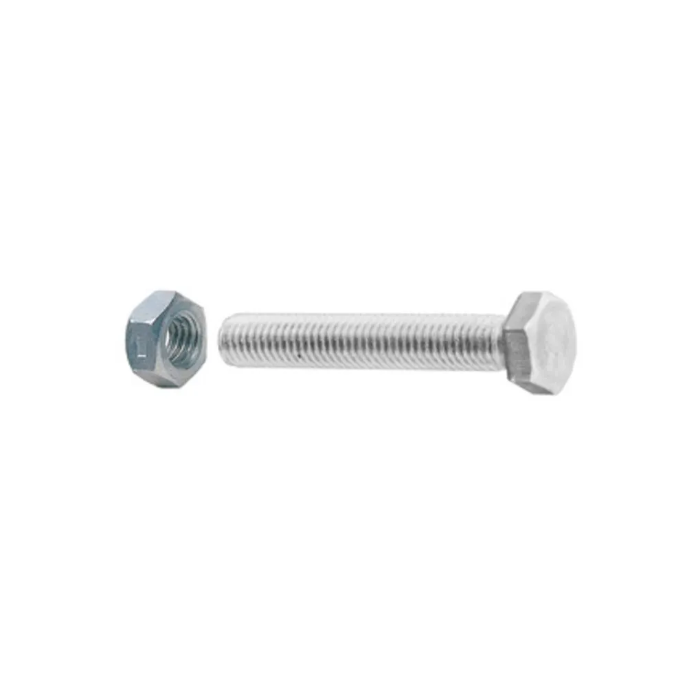 SC VITI A METALLO TESTA ESAG 8X 25 ZINC C/DADO 8PZ* (5 SC VITI A METALLO TESTA ESAG 8X 25 ZINC C/DADO 8PZ* (5