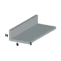 PROFILO CROMO H.100 CM ELLE 15X10X1 MM (5