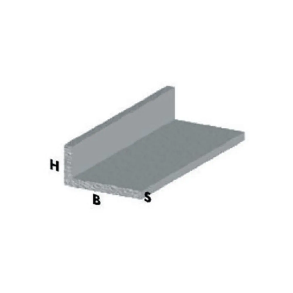 PROFILO CROMO H.100 CM ELLE 15X10X1 MM (5