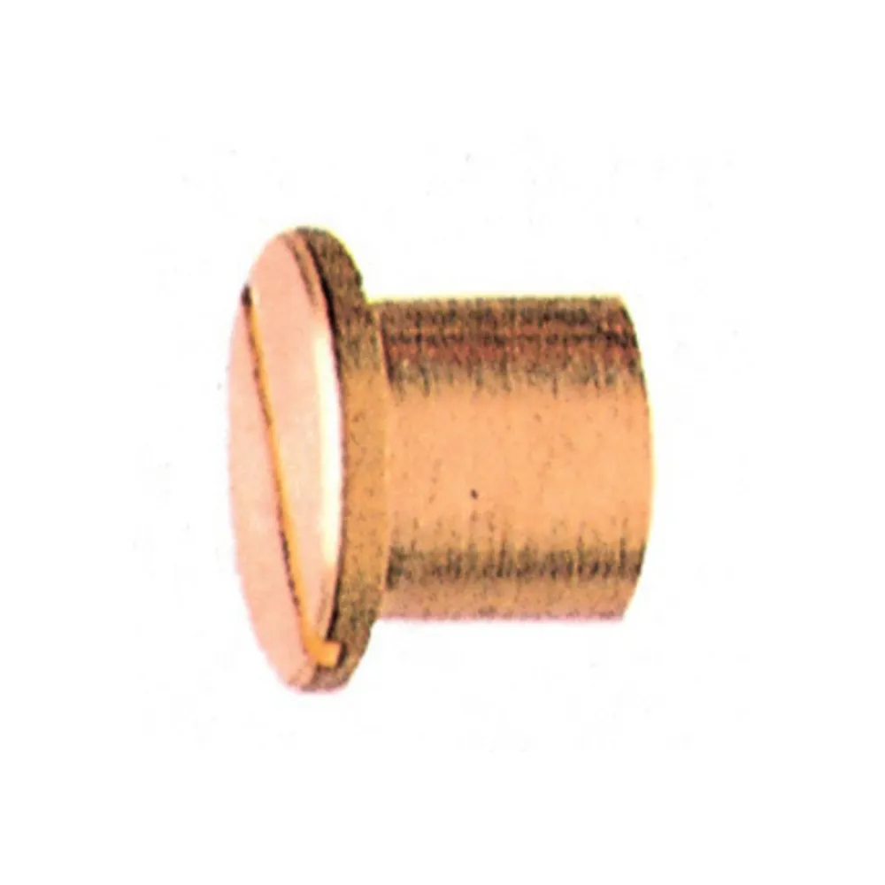 TESTINA CIECA 6MA OTTONE LUCIDO* (100 TESTINA CIECA 6MA OTTONE LUCIDO* (100